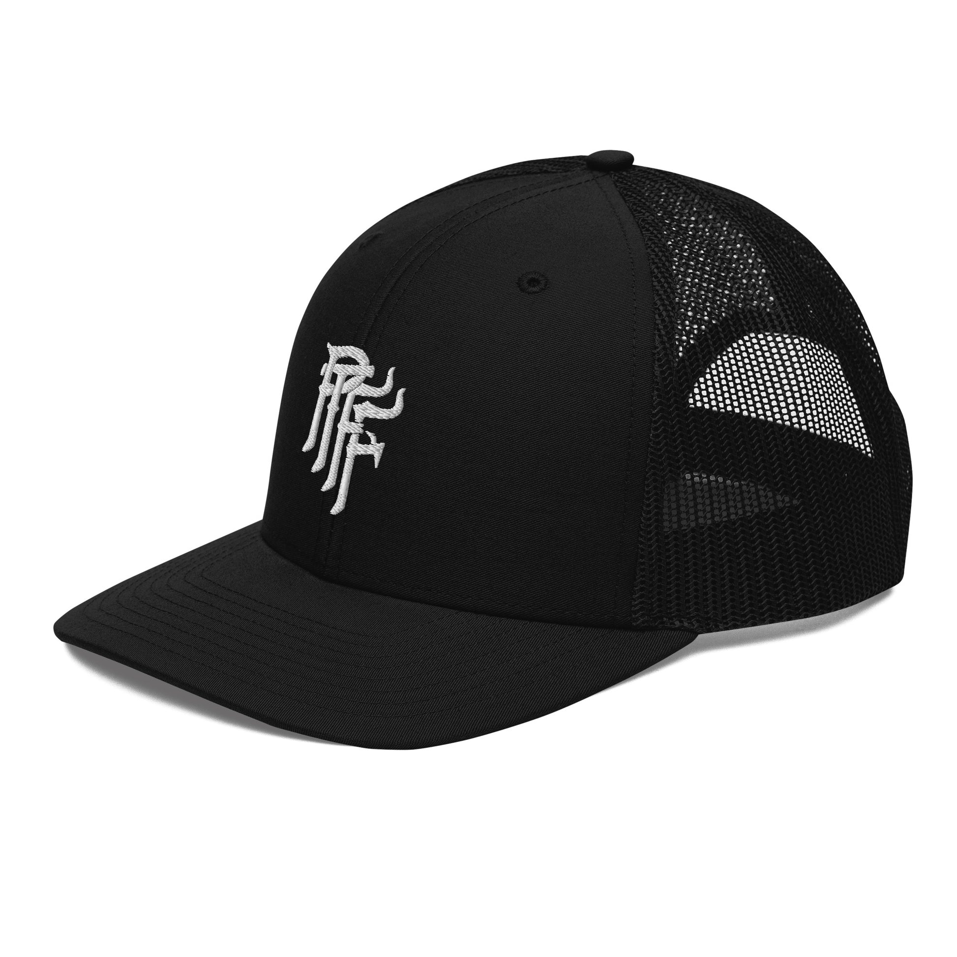 PTFF Embroidered Trucker Hat - Color: Black