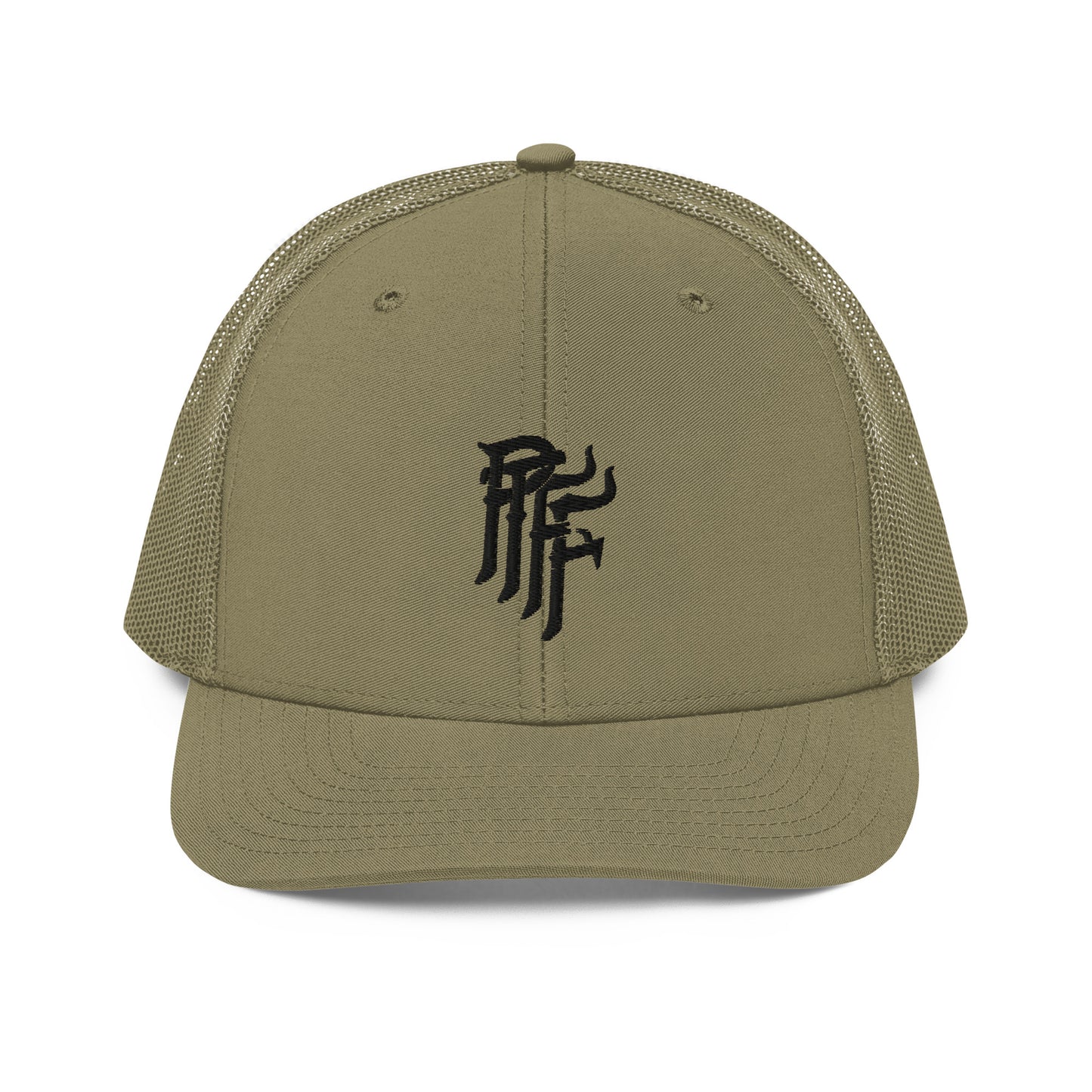 PTFF Embroidered Trucker Hat - Color: Military Green