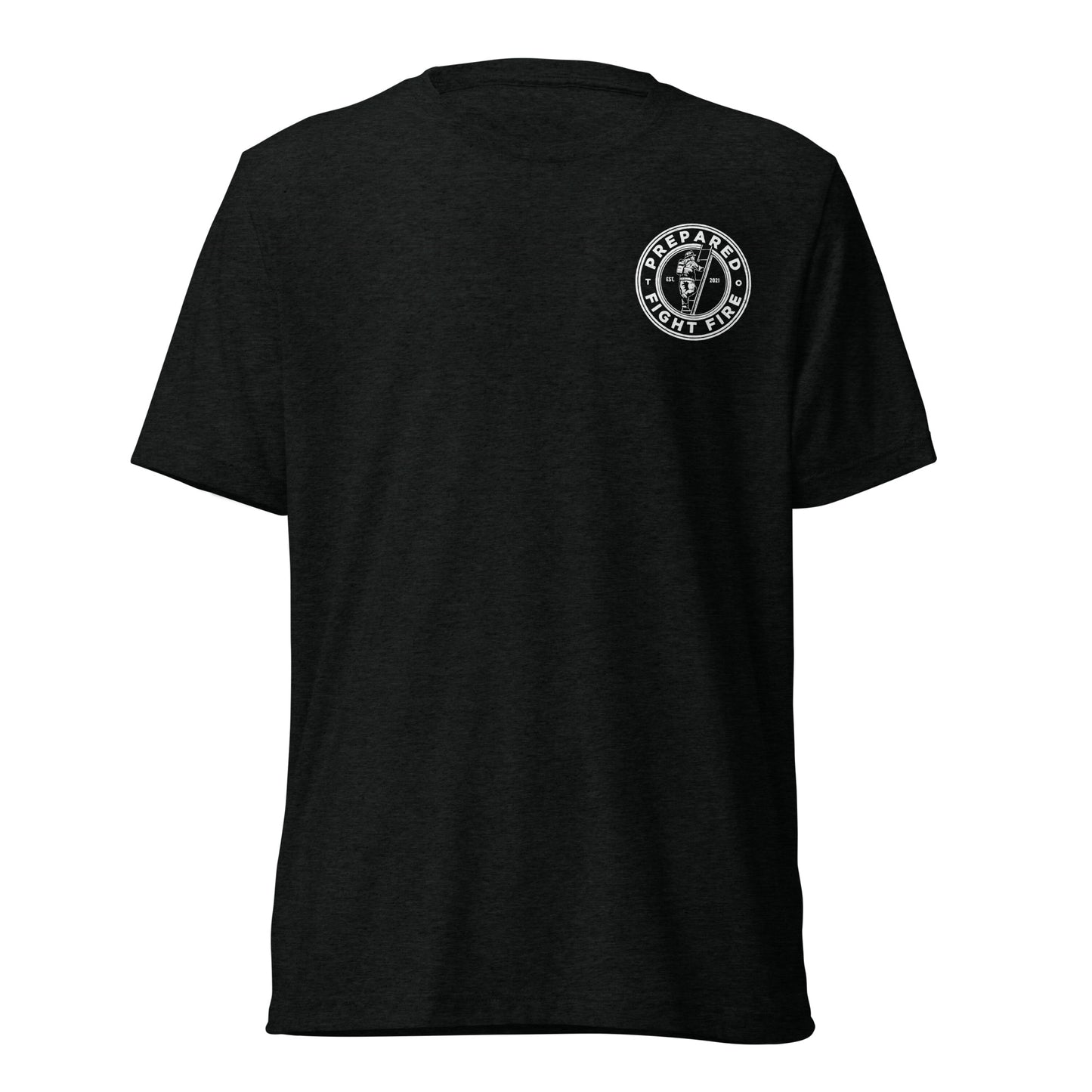 Luck Favors The Prepared Tri-Blend T-shirt - Color: Black